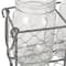 DII® Vintage Gray Chicken Wire Caddy with Clear Jars